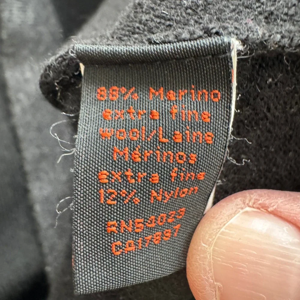 Vintage Banana Republic Wool Sweater Mens‎ Large Black/Green Stripe